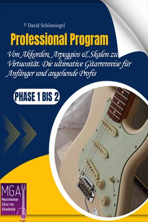 Professional Program: Von Akkorden, Arpeggios & Skalen zu Virtuosit?t. Die ultimative Gitarrenreise f?r Anf?nger und angehende Profis Phase 1 bis 2