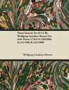 Piano Sonatas No.10-12 by Wolfgang Amadeus Mozart for Solo Piano (1783...