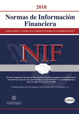 Normas de Información Financiera 2018