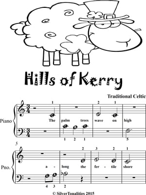 Hills of Kerry Beginner Piano Sheet Music Tadpole Edition