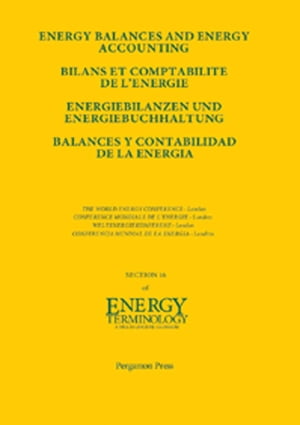 Energy Balances and Energy Accounting