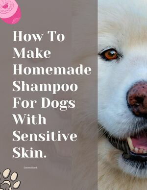 How To Make Homemade Shampoo For Dogs With Sensitive Skin.【電子書籍】[ Davies Blank ]