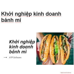 Khởi nghiệp kinh doanh bánh mì