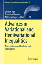 Advances in Variational and Hemivariational Inequalities Theory, Numerical Analysis, and Applications