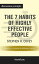 Summary: "The 7 Habits of Highly Effective People: Powerful Lessons in Personal Change" by Stephen R. Covey | Discussion Prompts