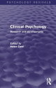 ＜p＞Originally published in 1987, this book presents papers from the First Conference of European Clinical Psychologists, held at the University of Kent Canterbury in July of that year. It shows some of the most exciting and recent developments in research and innovations in professional practice from many European countries with an overall theme of the WHO strategy of ‘Health for all by the year 2000.’ The whole range of clinical psychology is covered, including: cognitive therapy, clinical psychology and WHO strategy, the mental health of ethnic minority groups, health psychology, care in the community, and many other topics. The book is likely to be of interest for anyone concerned with the recent history and policies in clinical psychology.＜/p＞画面が切り替わりますので、しばらくお待ち下さい。 ※ご購入は、楽天kobo商品ページからお願いします。※切り替わらない場合は、こちら をクリックして下さい。 ※このページからは注文できません。