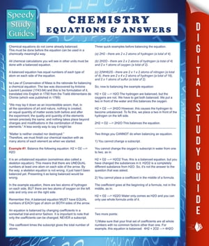 ŷKoboŻҽҥȥ㤨Chemistry Equations & Answers (Speedy Study GuideŻҽҡ[ Speedy Publishing ]פβǤʤ360ߤˤʤޤ