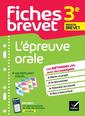 Fiches brevet L'épreuve orale 3e Brevet 2024