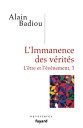 L'immanence des v?rit?s