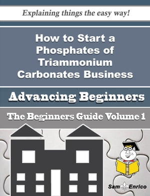 How to Start a Phosphates of Triammonium Carbonates Business (Beginners Guide)