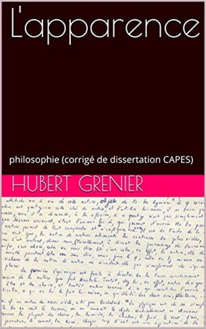 L'apparence【電子書籍】[ Hubert Grenier ]