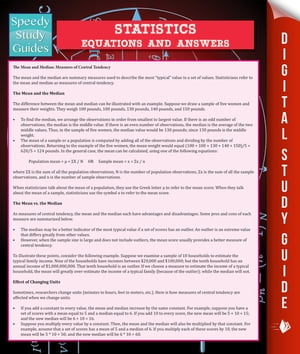 ŷKoboŻҽҥȥ㤨Statistics Equations And Answers (Speedy Study GuideŻҽҡ[ Speedy Publishing ]פβǤʤ360ߤˤʤޤ