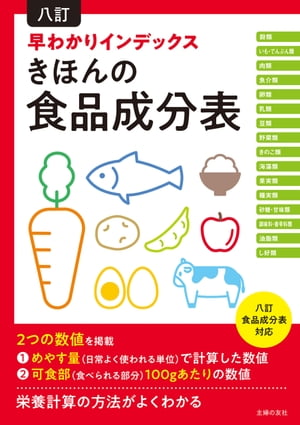 八訂　早わかりインデックス　きほんの食品成分表