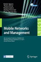 Mobile Networks and Management 6th International Conference, MONAMI 2014, W?rzbu...