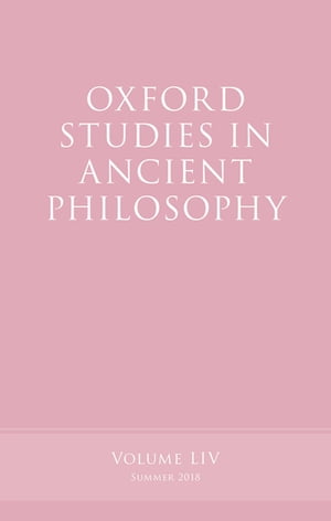 Oxford Studies in Ancient Philosophy, Volume 54