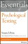 Essentials of Psychological Testing