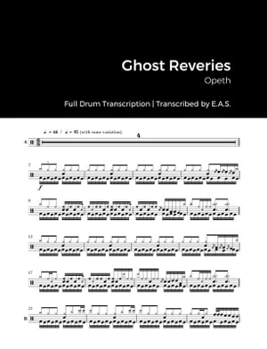 Opeth - Ghost Reveries Full Drum Transcription【電子書籍】[ Evan Aria Serenity ]