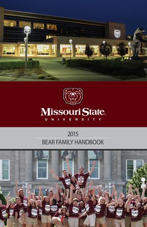 Missouri State 2015 Bear Family Handbook