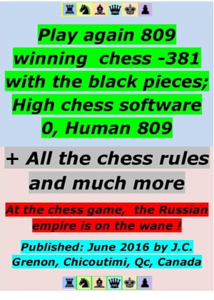 Play again 809 winning chess - 381 with the black pieces; High chess software 0, Human 809