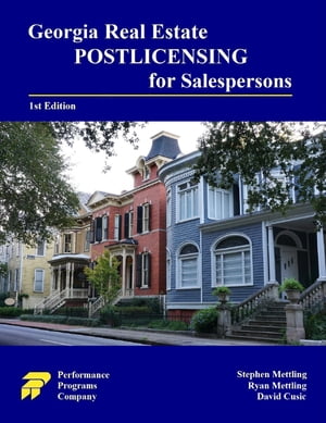 Georgia Real Estate Postlicensing for Salespersons