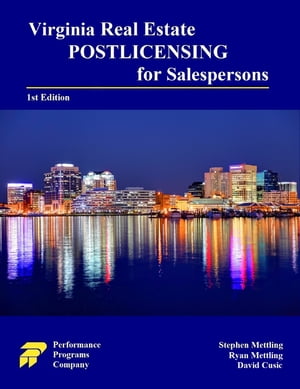 Virginia Real Estate Postlicensing for Salespersons