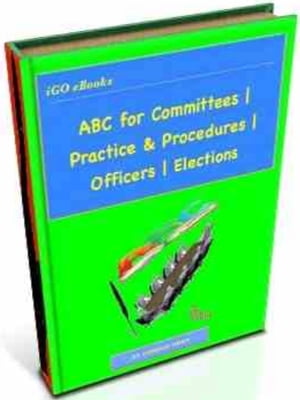 ABC for Committees | Practice & Procedures | Officers | Elections