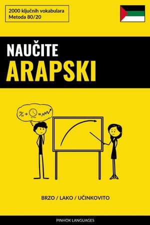 ＜p＞Ova knjiga sadr?i popis vokabulara s 2000 naj?e??ih rije?i i izraza poredanih prema u?estalosti kori?tenja u svakodnevnom razgovoru. Slijede?i pravilo 80/20, ova knjiga vokabulara osigurava da prvo nau?ite klju?ne rije?i i strukture re?enica kako biste brzo napredovali i ostali motivirani.＜/p＞ ＜p＞＜strong＞Tko bi trebao kupiti ovu knjigu?＜/strong＞＜br /＞ Ova knjiga namijenjena je po?etnicima i u?enicima srednje razine poznavanja arapskog jezika koji su osobno motivirani i voljni provesti 15 do 20 minuta dnevno u?e?i rije?i iz rje?nika. Jednostavna struktura ovog rje?nika rezultat je uklanjanja svih nepotrebnih stvari, ?to omogu?uje da se trud ulo?en u u?enje posve?uje samo dijelovima koji vam poma?u da ostvarite najve?i napredak u najkra?em vremenskom razdoblju. Ako ste spremni utro?iti 20 minuta na u?enje svaki dan, ova je knjiga vrlo vjerojatno najbolje ulaganje koje mo?ete izvr?iti ako ste na po?etni?koj ili srednjoj razini. Ostat ?ete zadivljeni brzinom napretka za samo nekoliko tjedana svakodnevne vje?be.＜/p＞ ＜p＞＜strong＞Tko ne bi trebao kupiti ovu knjigu?＜/strong＞＜br /＞ Ova knjiga nije za vas ako ste napredni u?enik arapskog jezika. U tom slu?aju, posjetite na?e mre?no mjesto ili potra?ite na? rje?nik arapskog jezika koji dolazi s vi?e rje?nika i grupiran je prema temama koje su idealne za napredne u?enike koji ?ele pobolj?ati svoje jezi?ne sposobnosti na odre?enim poljima.＜br /＞ Nadalje, ako tra?ite sveobuhvatnu knjigu za u?enje arapskog jezika koja vas vodi kroz razne korake u?enja arapskog jezika, ova knjiga najvjerojatnije nije ono ?to tra?ite. Ova knjiga sadr?i samo rje?nike i o?ekujemo da kupci nau?e stvari poput gramatike i izgovora bilo iz drugih izvora bilo putem te?ajeva stranih jezika. Snaga ove knjige je njezina usredoto?enost na brzo stjecanje temeljnih rje?nika pa zbog toga ne sadr?i informacije koje mnogi ljudi mogu o?ekivati u uobi?ajenoj knjizi za u?enje jezika. Imajte to na umu prilikom kupnje.＜/p＞ ＜p＞＜strong＞Kako se slu?iti ovom knjigom?＜/strong＞＜br /＞ Ova se knjiga idealno upotrebljava svakodnevno, pregledavaju?i niz stranica u svakoj sesiji. Knjiga je podijeljena na odjeljke od 50 rje?nika ?to vam omogu?uje da korak po korak napredujete kroz knjigu. Recimo, na primjer, da trenuta?no pregledavate vokabulare od 101 do 200. Kada vrlo dobro upoznate vokabulare od 101 do 150, mo?ete po?eti u?iti vokabulare od 201 do 250, a sljede?eg dana presko?iti 101 ? 150 i nastaviti pregledavati vokabulare od 151 do 250. Na taj ?ete na?in, korak po korak, prolaziti kroz knjigu i va?e jezi?ne vje?tine naglo ?e se pove?avati sa svakom stranicom koju svladate.＜/p＞画面が切り替わりますので、しばらくお待ち下さい。 ※ご購入は、楽天kobo商品ページからお願いします。※切り替わらない場合は、こちら をクリックして下さい。 ※このページからは注文できません。