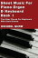 Sheet Music For Piano Organ & Keyboard: Book 1