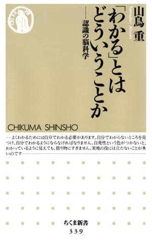 「わかる」とはどういうことか　ーー認識の脳科学