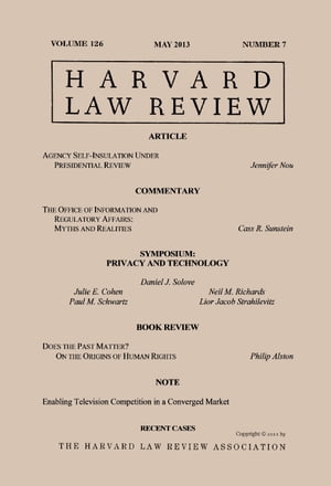 Harvard Law Review: Volume 126, Number 7 - May 2013