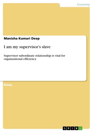 I am my supervisor's slave