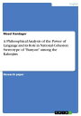 A Philosophical Analysis of the Power of Language and its Role in National Cohesion: Stereotype of 'Bunyon' among the Kalenjin..