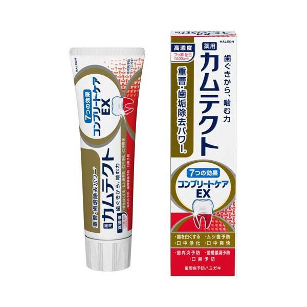【最短当日お届け(チケット要)】カムテクト コンプリートケアEX 歯周病(歯肉炎・歯槽膿漏)予防 歯磨き粉 105g 【カムテクト】 歯磨き(ハミガキ)のサムネイル