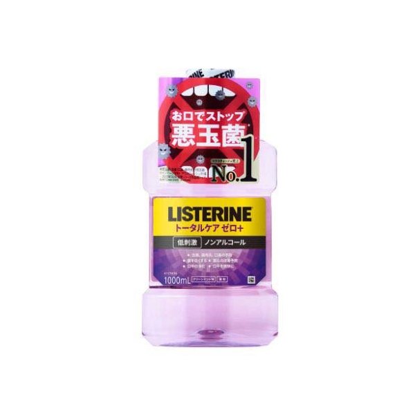 薬用リステリン トータルケアゼロプラス ノンアルコール クリーンミント味 1000ml 【LISTERINE(リステリン)】 口臭対策のサムネイル