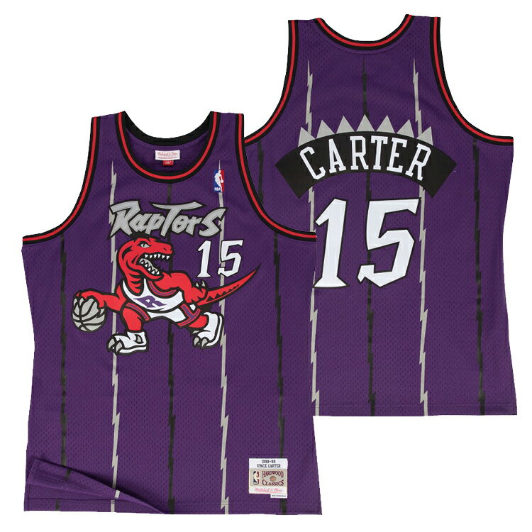 ߥå&ͥ NBA ȥȡץ ӥ󥹡 1998-99 󥰥ޥ  㡼 (˥ե) / Mitchell & Ness Toronto Raptors Vince Carter Road purple Swingman Jersey