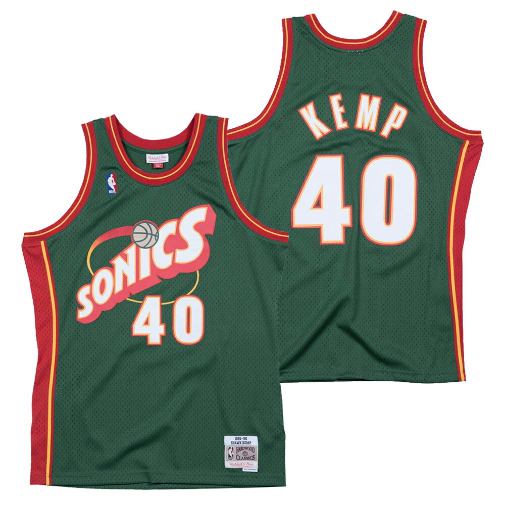 ミッチェル ネス NBA シアトル スーパーソニックス ショーン ケンプ 1995-96 スウィングマン ロード ジャージー （ユニフォーム） / Mitchell Ness Seattle Super Sonics Swingman Jersey