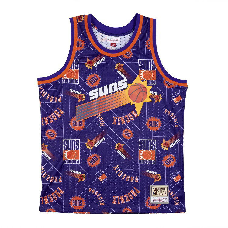 ミッチェル ネス NBA フェニックス サンズ Tear up スウィングマン ジャージー 総柄ロゴ / Mitchell Ness Phoenix Suns Tear up Swingman Jersey