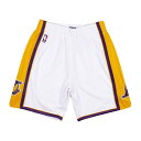 ミッチェル＆ネス ロサンゼルス レイカーズ 2009-10 オーセティック ショートパンツ （ハーフパンツ） ホワイト / Mitchell Ness Los Angeles Lakers Authentic Shorts