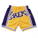  ミッチェル&ネス NBA ロサンゼルス・レイカーズ Blown Out ビッグロゴ スウィングマン ショートパンツ（ハーフパンツ） / Mitchell & Ness Los Angeles Lakers Blown Out Big Face Fashion Shorts