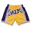 【楽天別注】 ミッチェル&ネス NBA ロサンゼルス・レイカーズ Blown Out ビッグロゴ スウィングマン ショートパンツ（ハーフパンツ） / Mitchell & Ness Los Angeles Lakers Blown Out Big Face Fashion Shorts