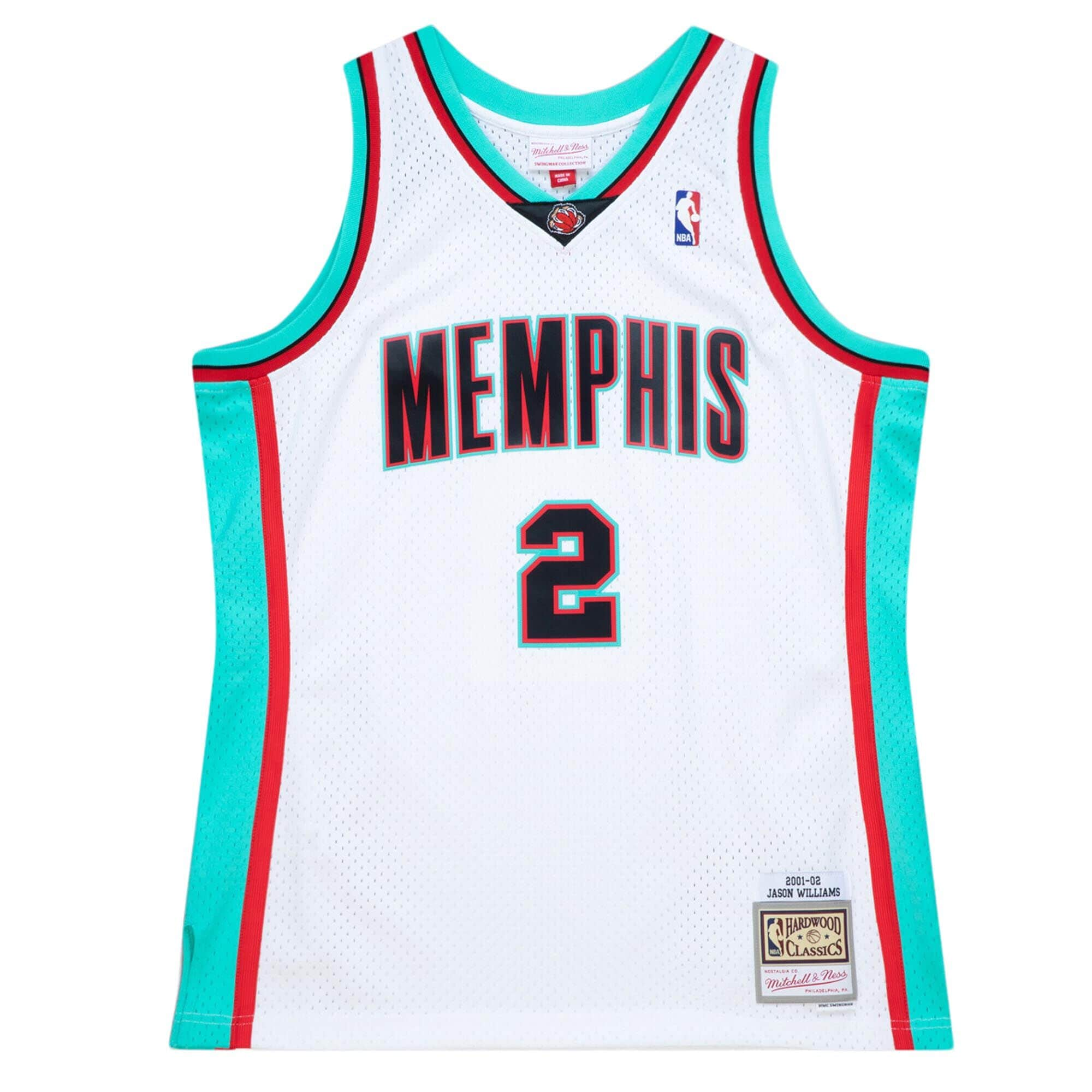 ~b`FlX NBA tBXEOY[Y XEBO} W[W[ WFC\EEBAX   Swingman Jason Williams Memphis Grizzlies 2001-02 Jersey