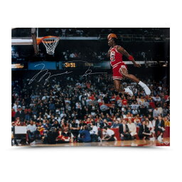 マイケル・ジョーダン 直筆サイン入り 1988 スラムダンク フォトポスター 30x40インチ 【フレームなし】　/ NBA MICHAEL JORDAN AUTOGRAPHED 1988 SLAM DUNK PHOTO 30 X 40 / UPPER DECK メモラビリア メモリアル