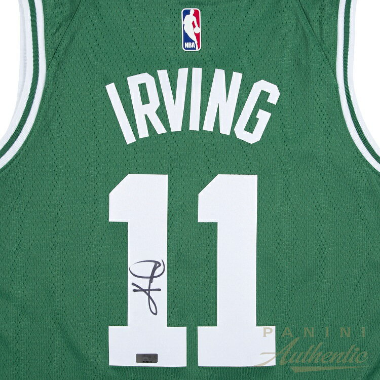 カイリー・アービング 直筆サイン入り ボストン・セルティックス ナイキ ユニフォーム グリーン 【フレームなし】 / Kyrie Irving Autographed Boston Celtics White Nike Swingman Jersey Open Edition Item / Panini NBA メモラビリア