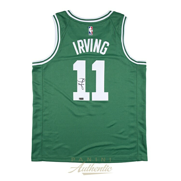 カイリー・アービング 直筆サイン入り ボストン・セルティックス ナイキ ユニフォーム グリーン 【フレームなし】 / Kyrie Irving Autographed Boston Celtics White Nike Swingman Jersey Open Edition Item / Panini NBA メモラビリア