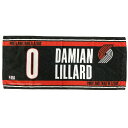 NBA ダミアン リラード ポートランド トレイル ブレイザーズ 0 フェイスタオル / Damian Lillard Portland Trail Blazers トライヤング ネーム ナンバー