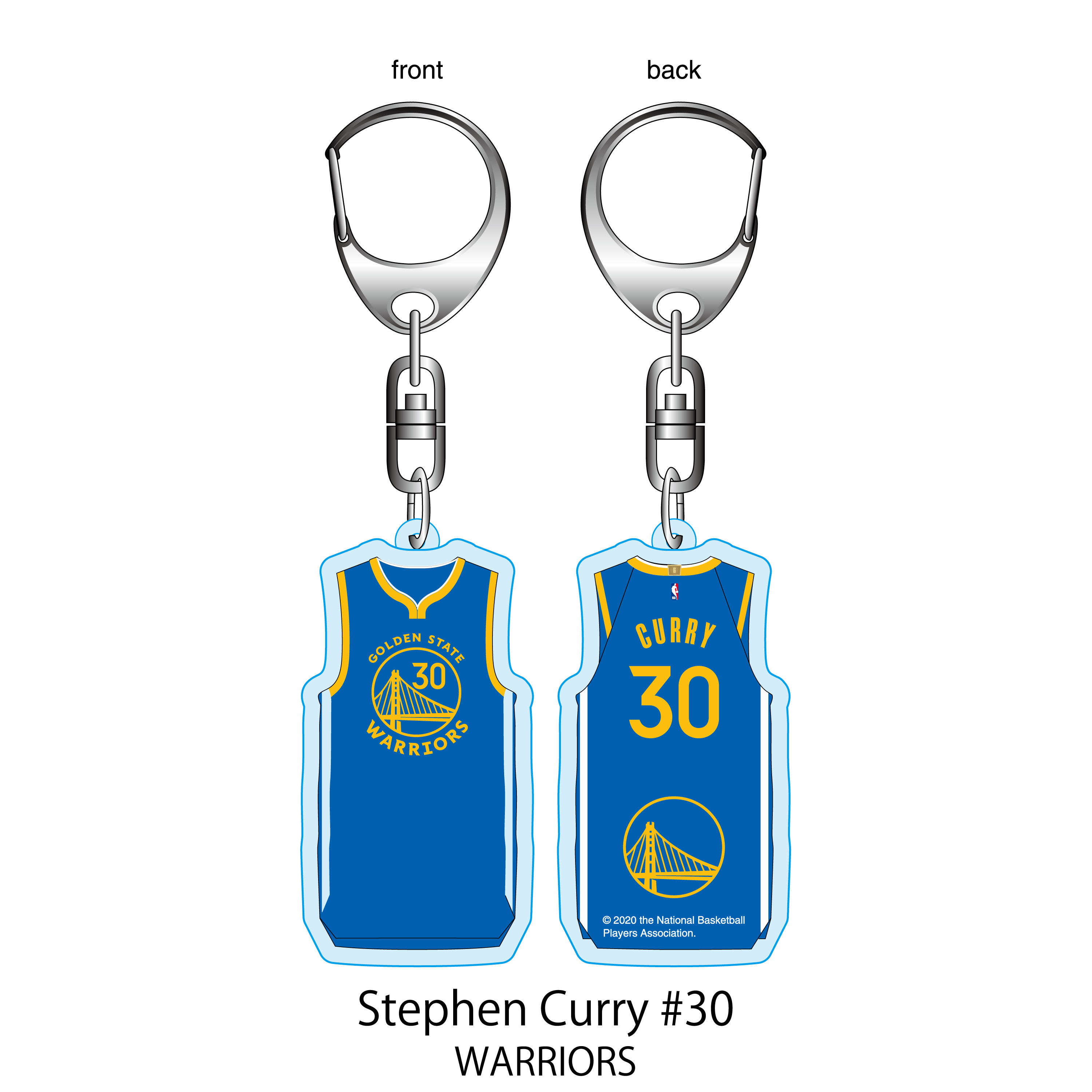 NBA ゴールデン・ステート・ウォリアーズ ステフィン・カリー #30 アクリルキーリング / Golden State Warriors Stephen Curry ネーム&ナンバー