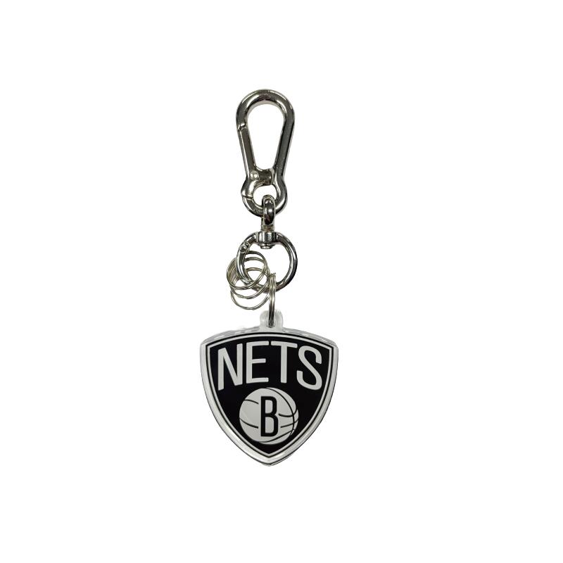 バスケットアクセサリー NBA ブルックリン・ネッツ 極厚アクリルキーホルダー / Brooklyn Nets バスケットボール アクセサリー