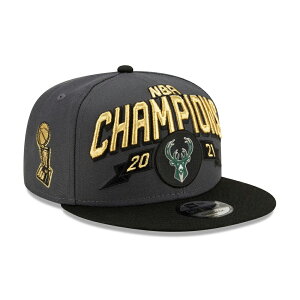 【予約販売】NEW ERA (ニューエラ) NBA ミルウォーキー・バックス NBA 2020-21 チャンピオンズ オフィシャルロッカールームキャップ 9FIFTY スナップバック / Milwaukee Bucks