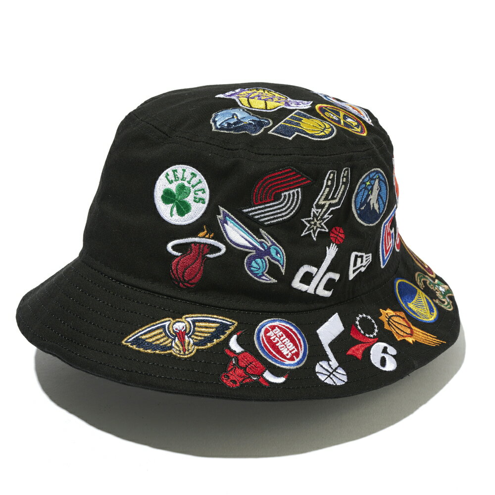 NEW ERA ニューエラ NBA バケットハット01 ALL OVER LOGO Bucket Hat キャップ 帽子 ユニセックス