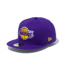 ニューエラ キャップ New Era NBA ロサンゼルス レイカーズ パープル × チームカラー 59FIFTY /帽子 メンズ バスケットボール